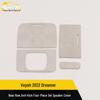 Rear Speaker Cover and Anti-Kick Panel Set for Voyah 22 Dreamer - Stainless Steel Accessories.