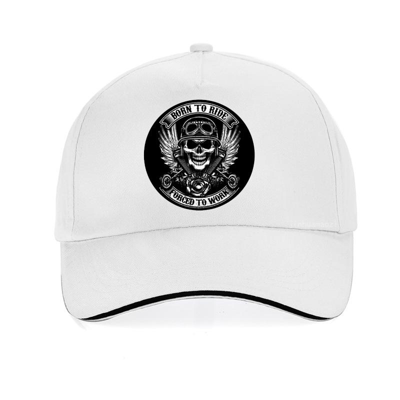BORN TO RIDE Forced To Work Print Baseball Cap Motorcycle Lovers Hat Fashion Unisex Born To Ride Outdoor Sports Cap Gorras