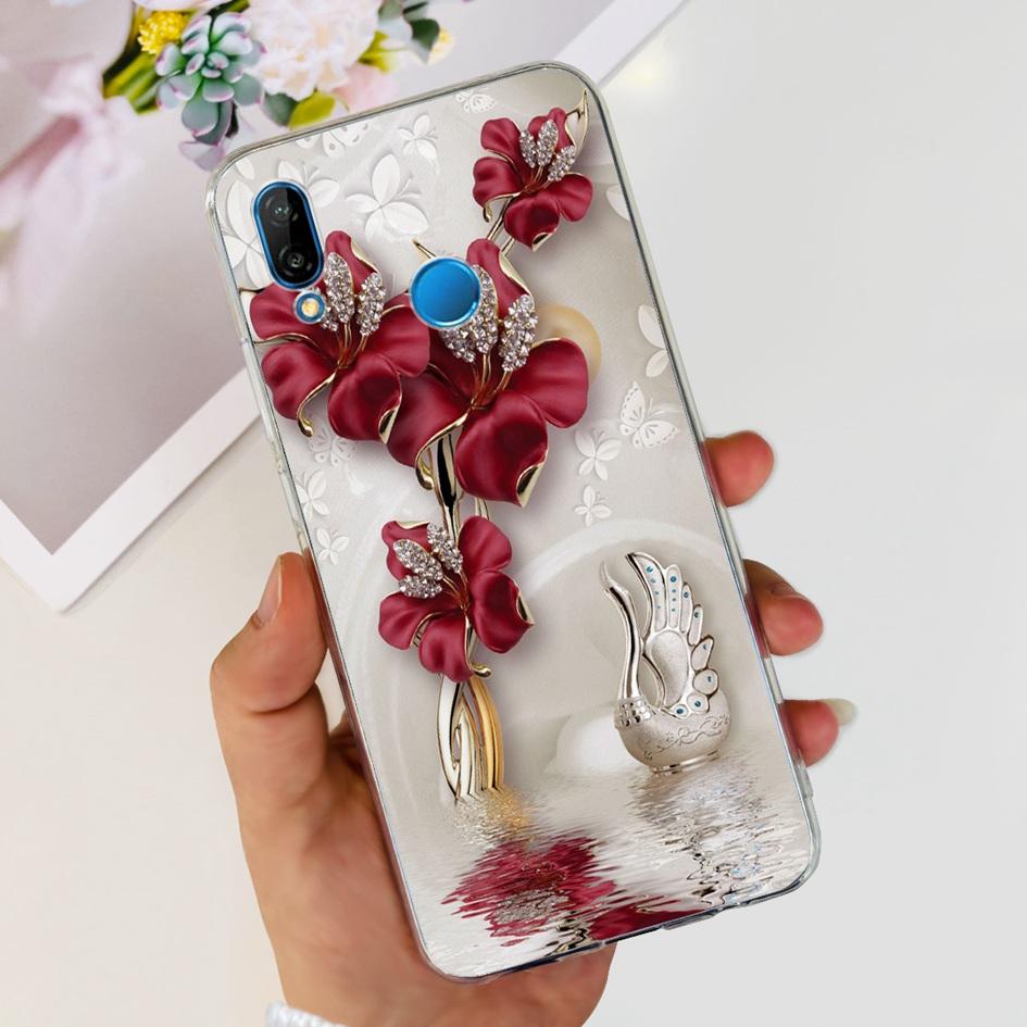 Чехол для Huawei P20 Lite Чехол Милый Астронавт Мультяшный Тонкий Прозрачный Мягкий Силикон Задняя Крышка Телефона Для Huawei P20Lite ANE-LX2 Funda