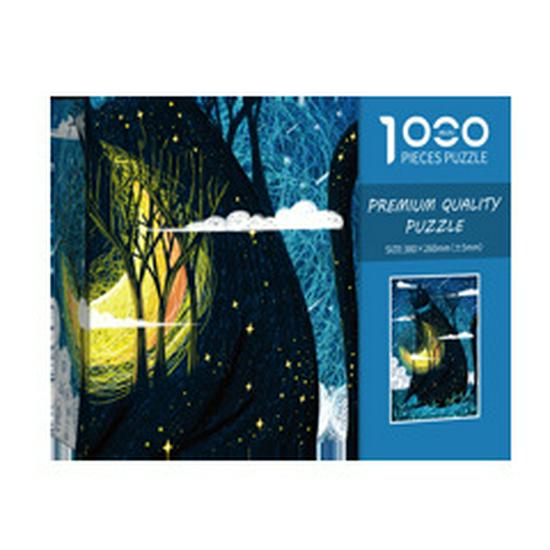 «Белая карточка Мини Пазл Большая волна Канагава 1000-элементный - Плотно прилегающие, без свободных элементов»