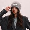 New Style Knitted Hat For Women, Warm Beanie For Autumn And Winter, Large Head Circumference Wool Hat, Makes Face Look Smaller, Ear-covering Hat.