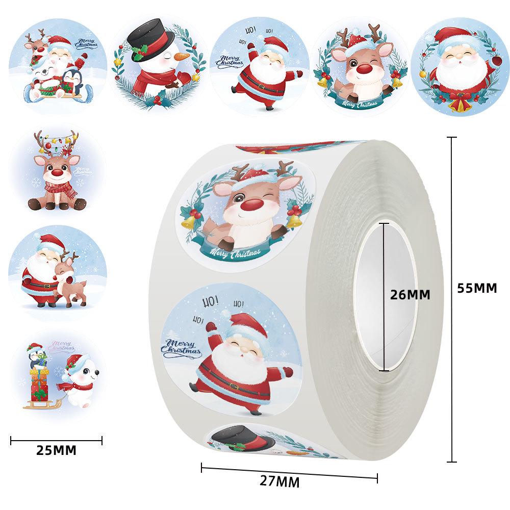 Cartoon Christmas Gift & Reward Self-Adhesive Stickers