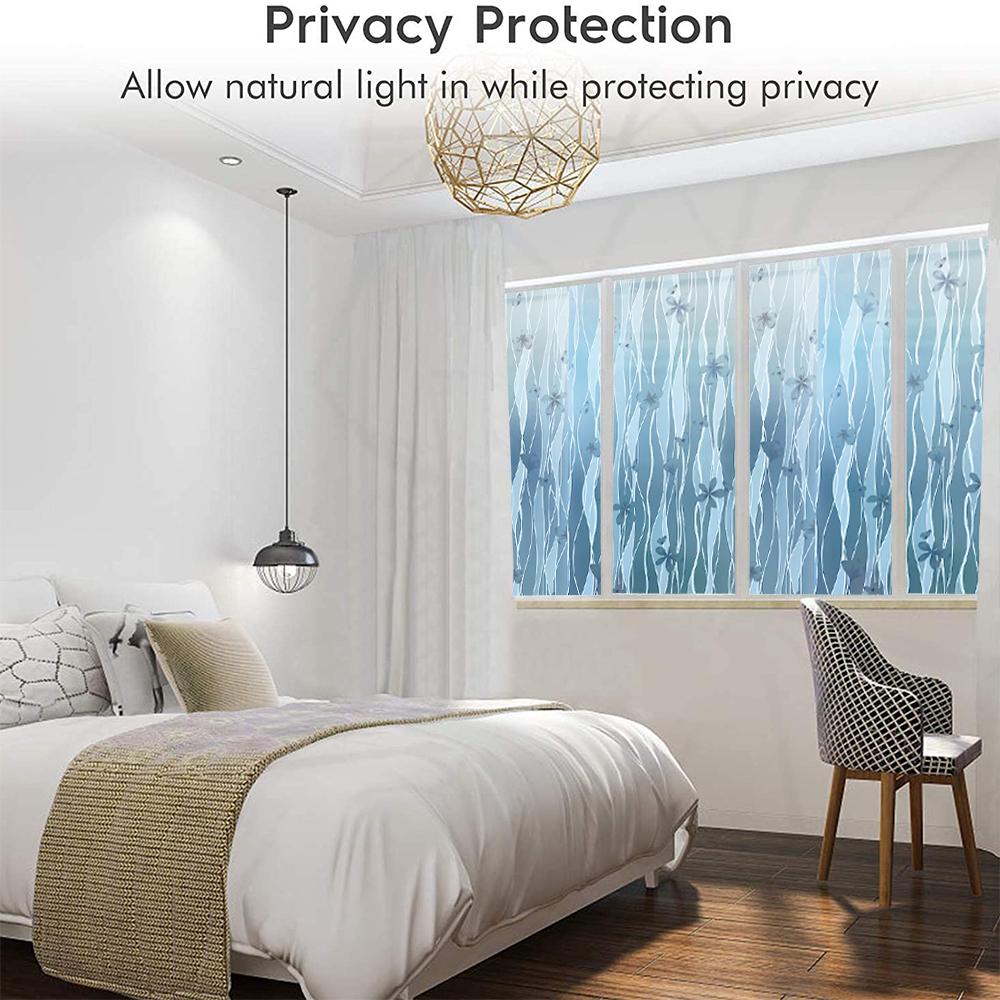 3D матовая оконная пленка конфиденциальность самоклеящаяся матовая виниловая стеклянная пленка витражная наклейка на окно декоративные оконные наклейки для дома