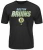 Мужская черная синтетическая футболка с коротким рукавом Boston Bruins 'Charging'