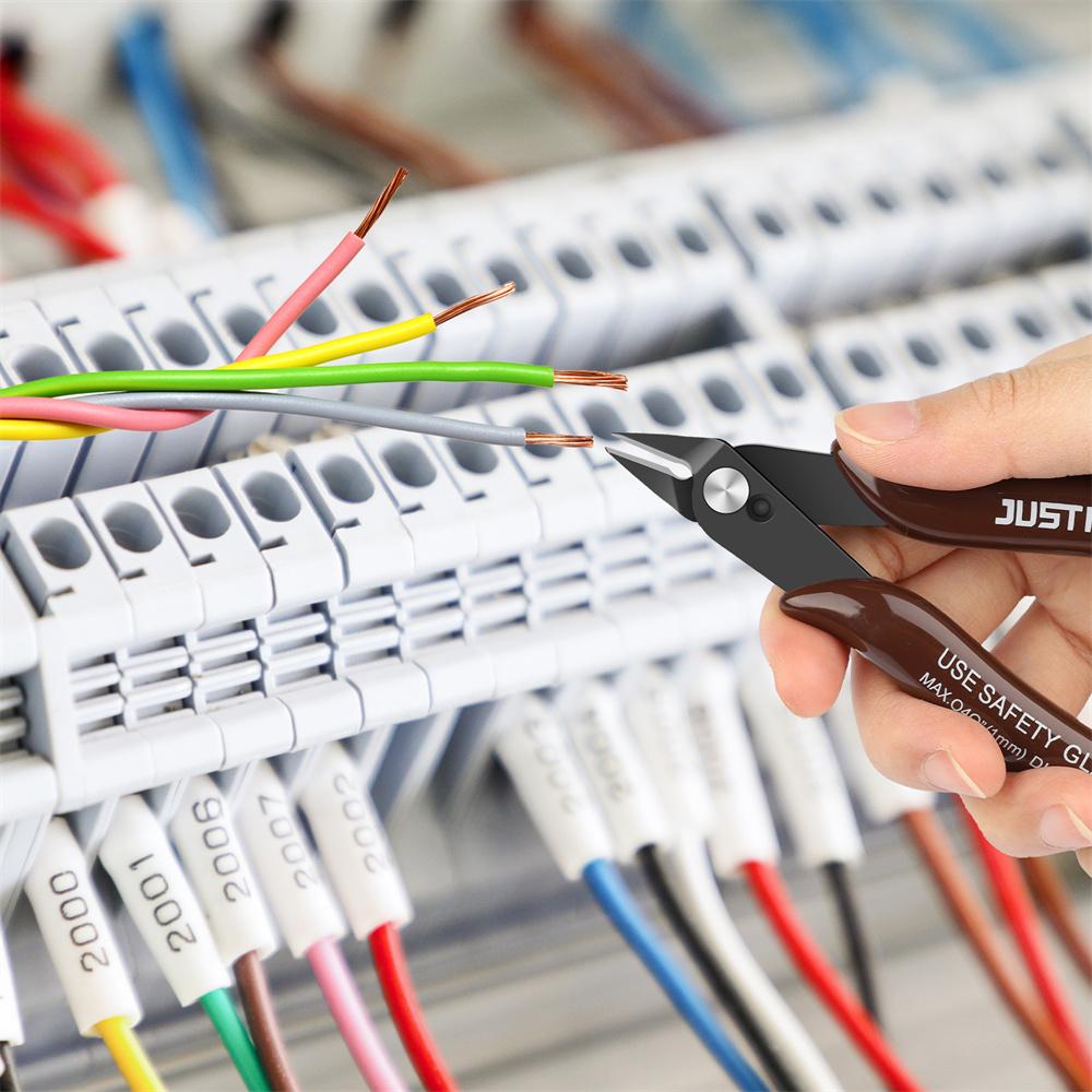 5 шт. 170 кусачки DIY триммер диагональные боковые кусачки для кабеля красные, синие плоскогубцы ручные мини-ножницы заподлицо кусачки триммер