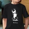 Game Hollow Knight T-Shirt Girls Summer Short Sleeve Tshirt Boys Casual Breathable Tees Tops Silksong Cartoon Print Kids T Shirt