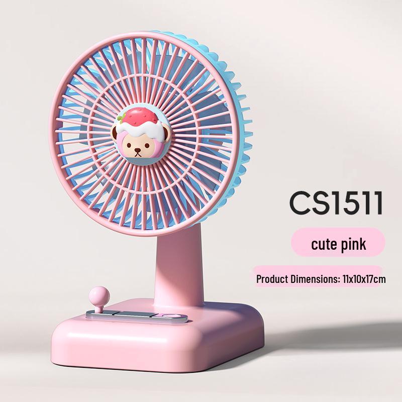 Portable USB Charging Desktop Fan - Cute and Fun for Dorms, Offices, and Students