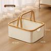 Elegant Foldable Laundry Hamper - Spacious Bathroom Storage Basket