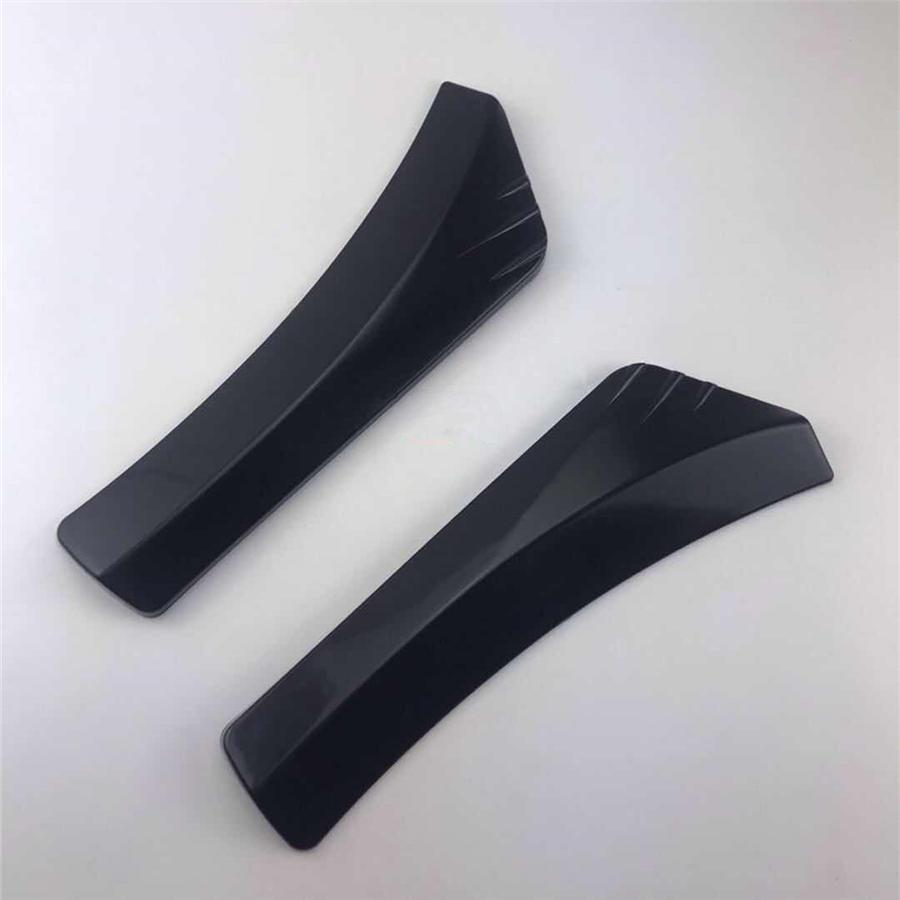 Universal 2x Glossy Black Car Rear Bumper Lip Diffuser Splitter Canard Protector