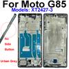 For Motorola Moto G75 G85 XT2427-3 Middle Frame And LCD Screen Frame Middle Housing Frame Without Side Button Flex Cable Parts
