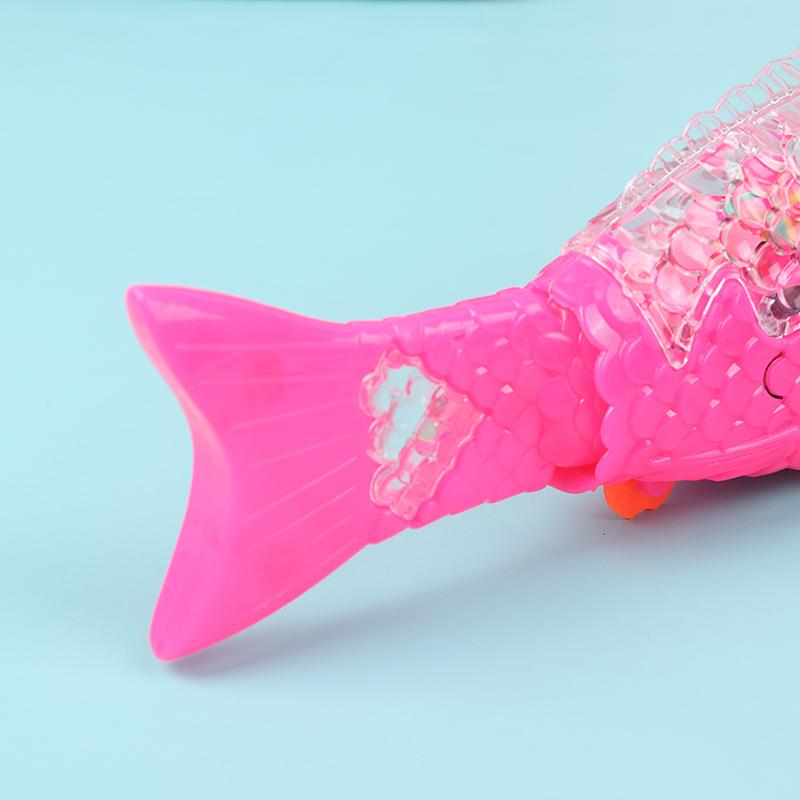 Имитация плавания электрическая игрушка-рыба для детей светодиодное освещение музыка интерактивные игрушки