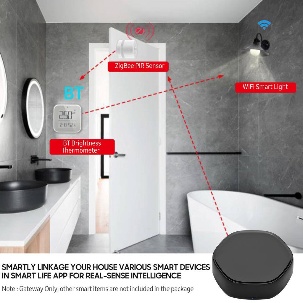 Беспроводной интеллектуальный многофункциональный шлюз ZigBee + BLE Mesh Gate Way WiFi ИК-пульт дистанционного управления Android и