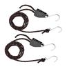 2pcs Kayak Tie Down Straps Ratchet Pulley Ropes Adjustable Ropes Hanger Working Load Up to 299.8lbs for Kayak Canoe Boat