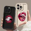 LZ20 Lips Kiss Design Silicone Phone Case for Xiaomi 11 Lite 5G 14T Redmi 14C 13C A3 Note 12 11 9 10 13 Pro Plus Shockproof Back Cover