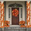 Artificial Plant Smaple Leaf Vine Autumn Flower Wreath Wedding Homes Room Door Garden Outdoor Decorations Festival DIY Gift Prop