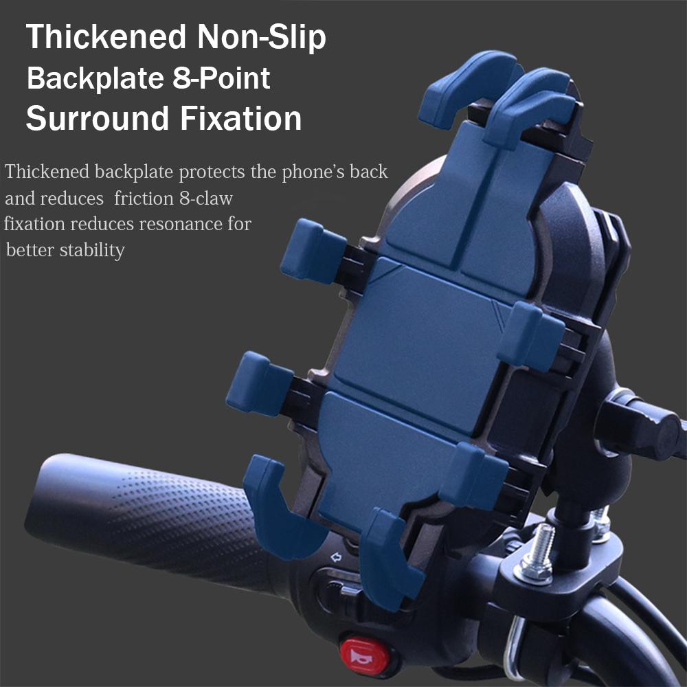 Motorcycle Mobile Phone Holder Shockproof Adjustable Adjustable Handlebar Mirror Mount GPS Bracket For Motorbike Scooter ATV