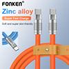 FONKEN PD 60W 6A Type-C To Type-C Fast Charging Cable 20W PD Type C To Lightning Liquid Silicone Quick Charge Data Cord