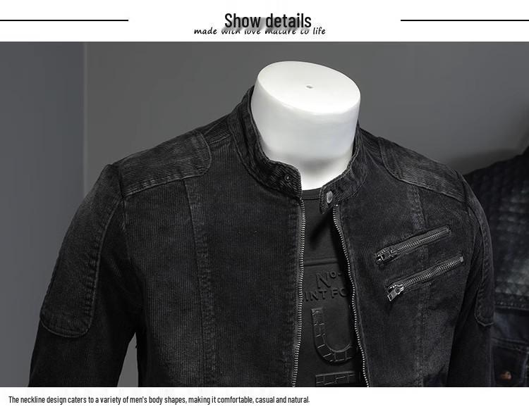 Мужская джинсовая куртка Marvel Venom в стиле ретро, облегающего кроя, со стойкой