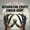 1pc/2pc Halloween Decoration Articulated Fingers Flexible Joint Finger Halloween Party Cosplay Costume Props Horror Ghost Claw Gloves