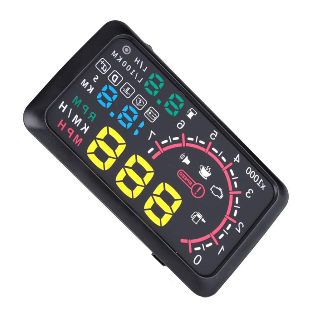 Автомобильный HUD проекционный дисплей 5,5 дюймов, км/ч и миль в час, предупреждение о превышении скорости OBD2, интерфейс, проектор на лобовое стекло