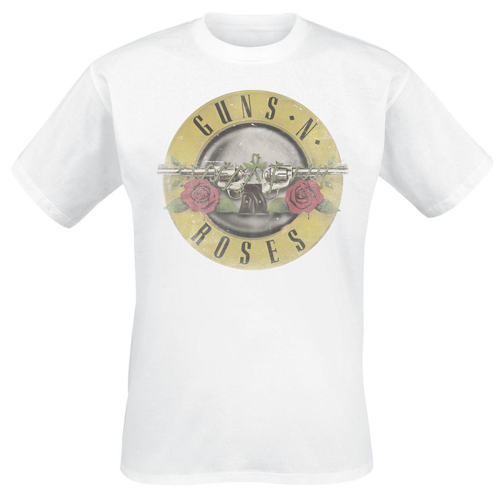 Топ Guns N Roses Графический Хлопковый Банд Футболка Унисекс Летний Короткий Рукав Модный Бренд Футболка Роскошный Повседневный Винтажный Ретро Топы