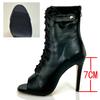 Women's Black Peep-Toe High Heel Stilettos  New Fashion Brand Party Boots for Ballroom Latin Jazz Dance Sexy Party Shoes