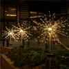 90/150 светодиодных солнечных фейерверков, рождественских уличных садовых светильников, 8 режимов, ландшафтных светильников для патио, двора, вечеринок, украшений