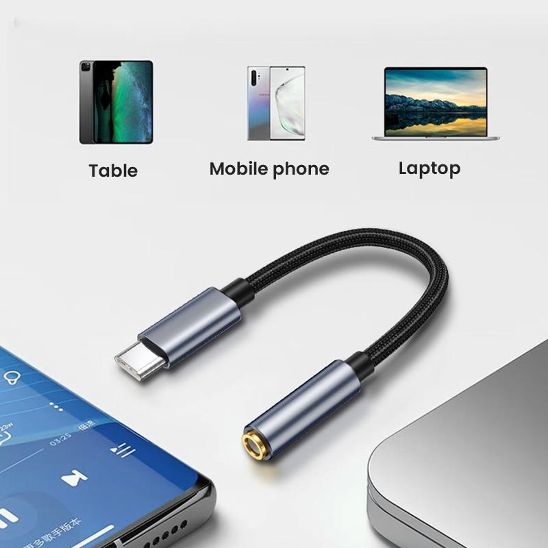 USB Type C на 3,5 мм Aux кабель адаптер для наушников для Huawei Honor Oneplus iPhone 15 серии наушники 3,5 разъем провод папа-мама