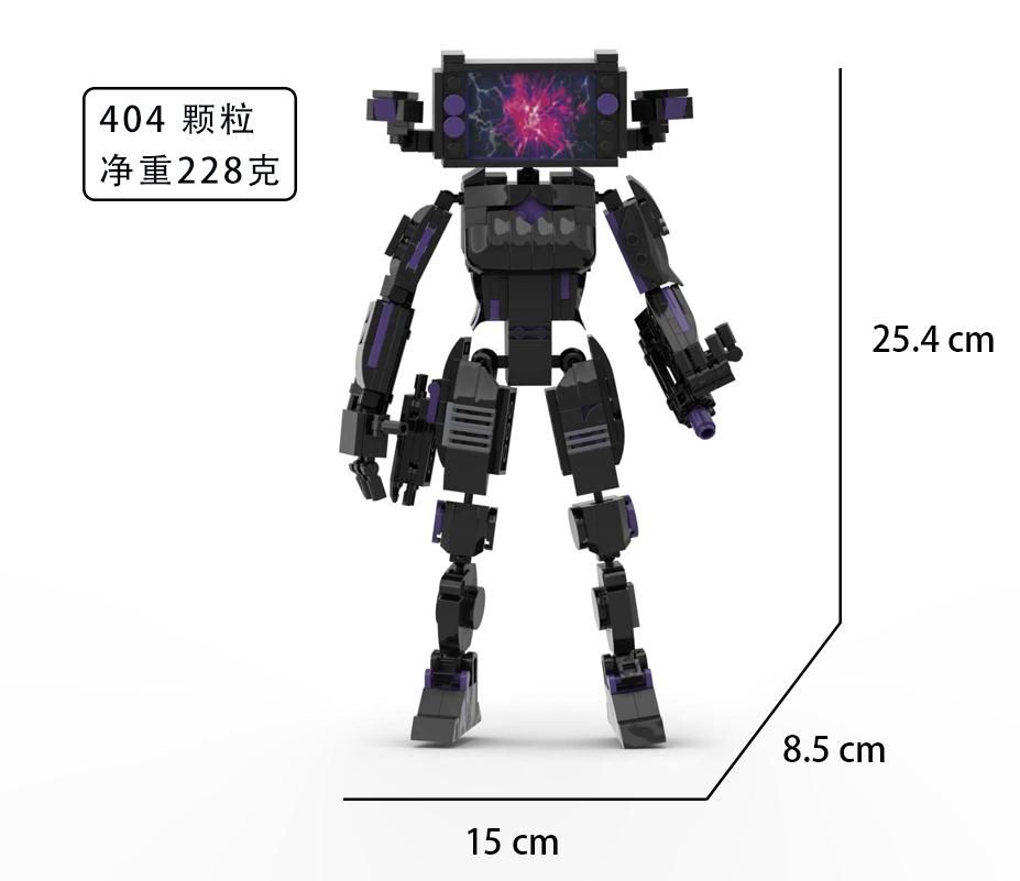 НОВЫЙ MOC Скибиди Туалет Строительный ТВ-человек Титан Модель ТВ-женщина Строительные Блоки для Детей Рождественский Подарок на День Рождения