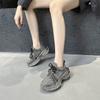 Mesh Dad Shoes Women's Spring New Fried Street Sports Style Casual Shoes Thick-soled Breathable Running Shoes Tide
