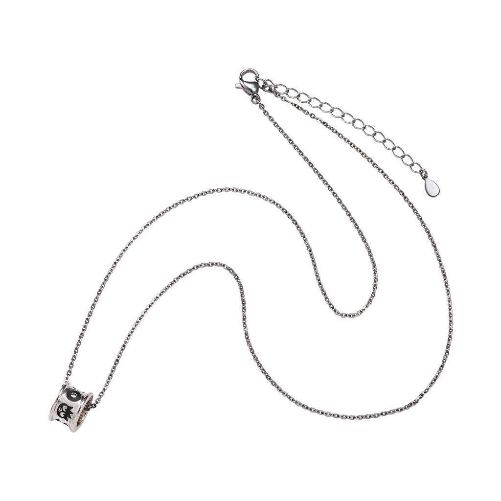 Bad Badtz Maru Sanrio Characters Necklace 925 Silver Surgical Stainless Steel Ibushi 48cm [White Clover] SABB30-N001SV