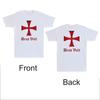 New Deus Vult Knights Templar Cross Crusader Front &Back Print Vintage Men Tee High-end Luxury Is for Both Men and Women Top Y2k