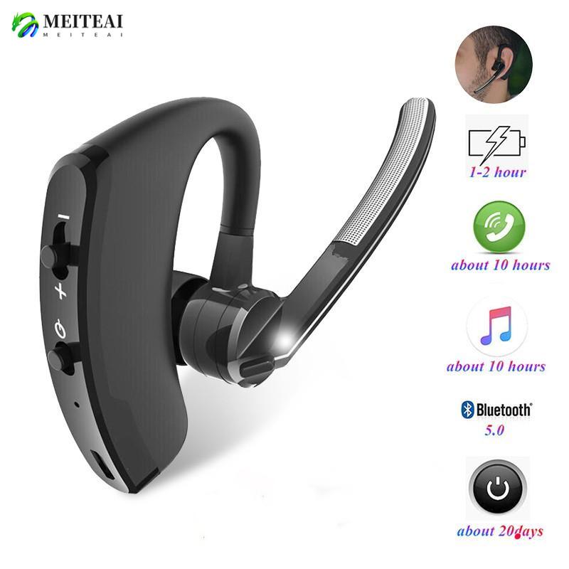 V8 Bluetooth 5,0 гарнитура Беспроводные бизнес-стерео наушники ушной крючок наушники с шумоподавлением для смартфона
