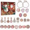 24 Grid Christmas Roses Gold Diy Bracelet Gift Box Stylish Holiday Countdown Toys Box For Children Boys Girls