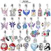 Шармы Серебро Медь Розовый Журавлик Цветок Бабочка Воздушный шар Шармы-бусины Подходят для браслета Ожерелье Женские DIY украшения