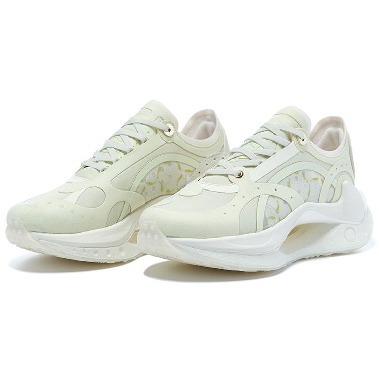 Li-Ning 1990 Absolute Shadow RMX Retro Low-Top Sports Casual Shoes Women Sneakers Green ALFT034-3