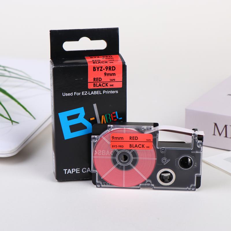 9/12mm Label Tape Compatible with XR-9WE XR-12XWR Ribbon Tape for KL-60L/100/120/130/170PLUS/180/E300/780/820/7400/8700/8800 CW-