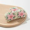 Flower Embroidered Crochet Shark Clip Strawberry Bohemian Style Hair Claw  Beach