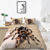 3D Spider Pattern Luxury Home Bedding Set Full Size Quilt Cover and Pillowcase 2 or 3 Insect Print Washable and Comfortable Bedding