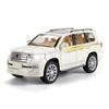 Масштаб 1/24 Toyota Land Cruiser, литая под давлением модель автомобиля, игрушечный автомобиль с откатным механизмом, звуком и светом для детей, коллекция подарков для мальчиков и девочек