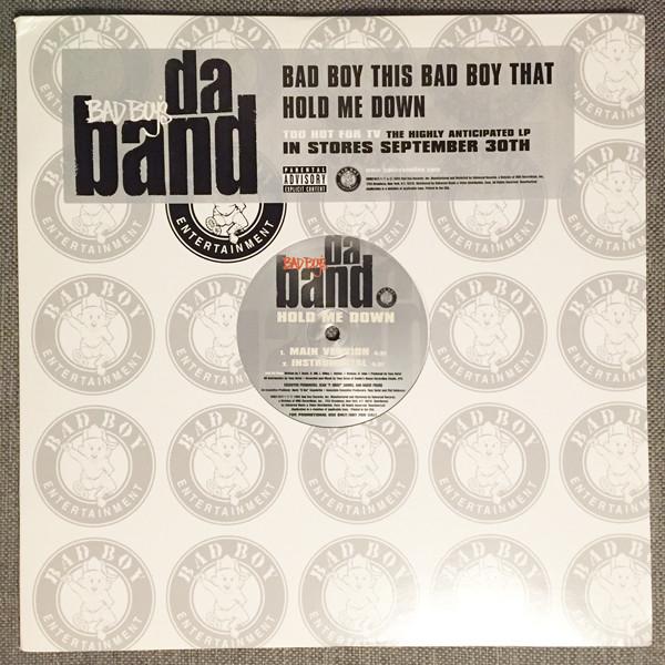 12-дюймовая пластинка DA BAND Bad Boy This Bad Boy That Hold Me UNIR210771PROMO Bad Boy Enterta 2003 US Rap HipHopRB Б/у