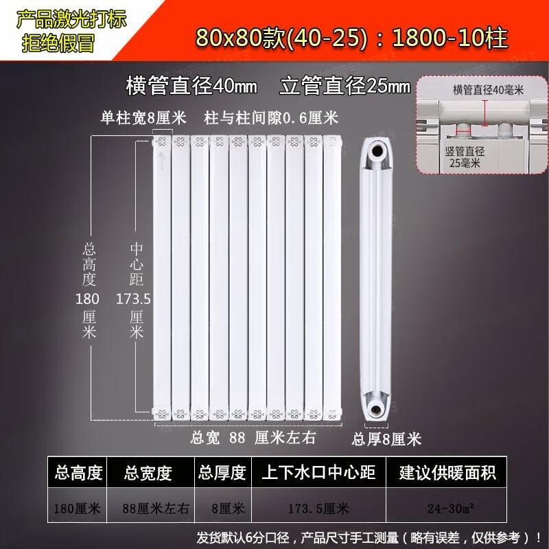 Миньсинь 8080 Медно-алюминиевый композитный гидравлический радиатор