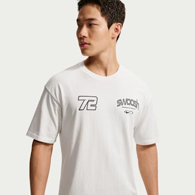 Nike T Shirts Men's Ecru Crew Neck