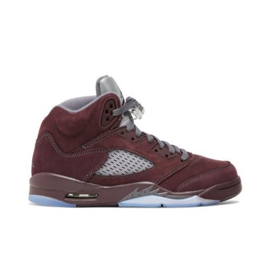 Кроссовки Air Jordan 5 Retro SE GS бордовые 2023 FN4233-600