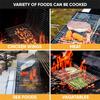 Foldable Grill Basket Bbq Portable Barbecue Kitchen Utensils Stainless Steel Removable Handle Steak Fish Accessories Accessory