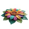3D Sunflower Floral Plush Rug Non-Slip Backing Easy To Clean Various Sizes Living Room Rug Home Decor