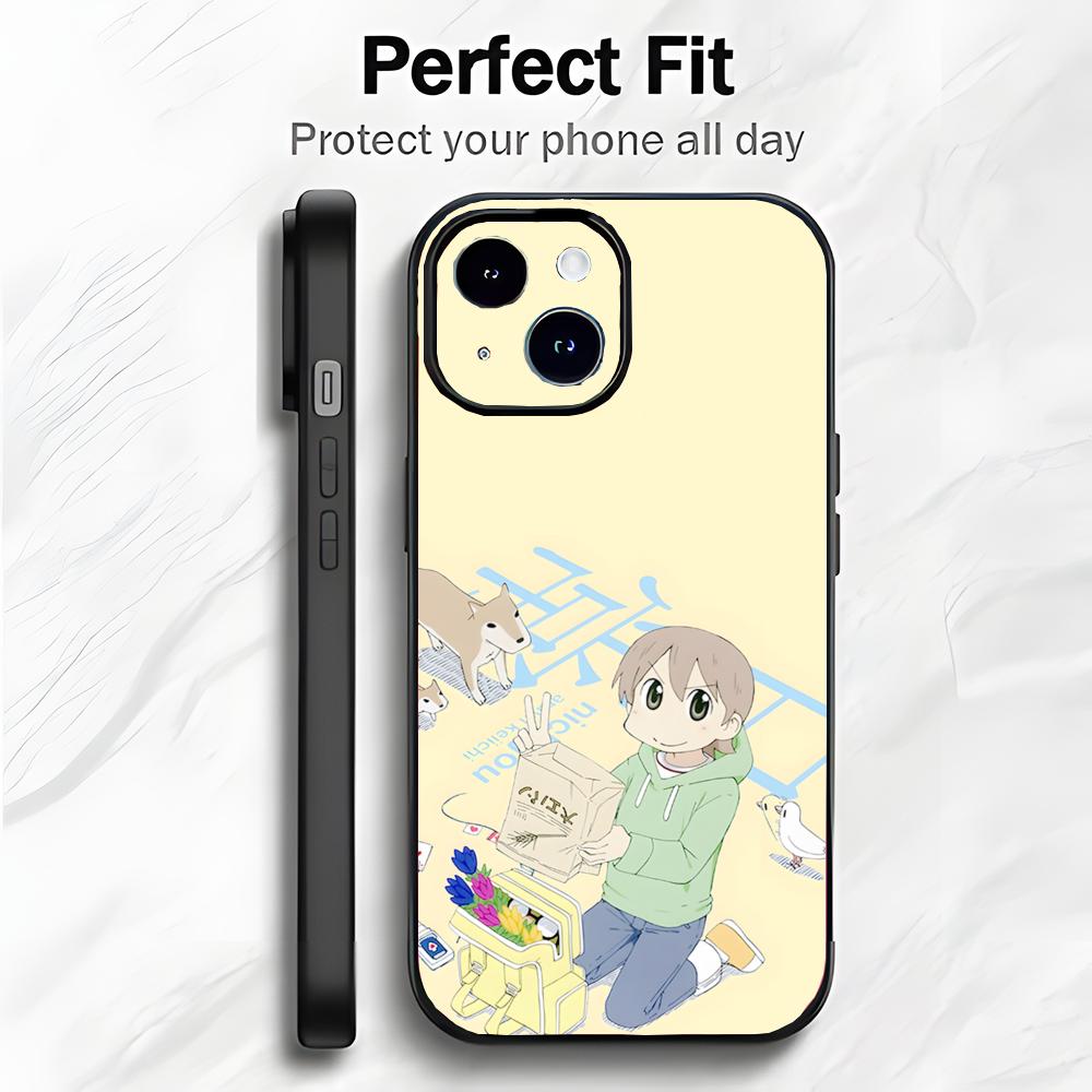 Милый забавный Slice Аниме N-Nichijou Чехол для телефона Чехол для телефона Мягкая упаковка Легкий Для iPhone17 16 15 14 13ProMax