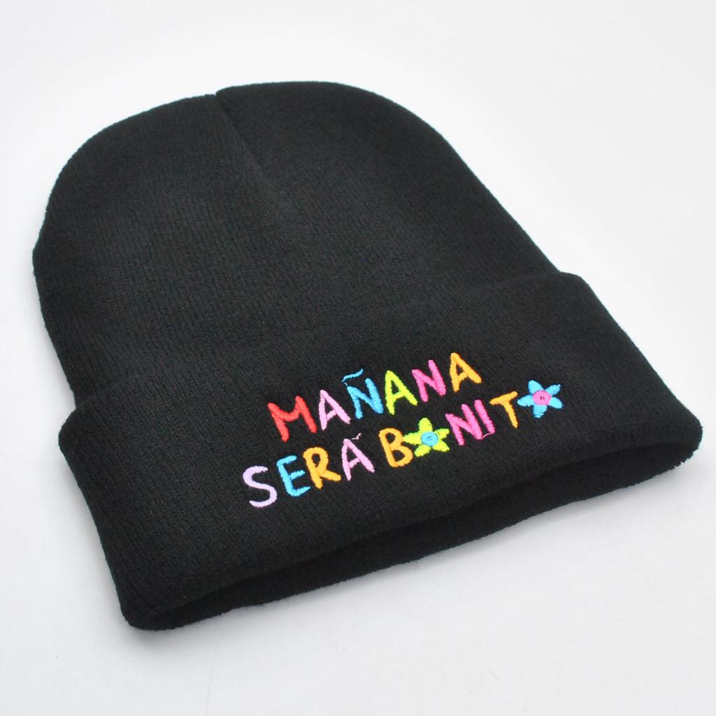 Letter Knit Cap For Adults Windproof Cold Weather Casual Accessory