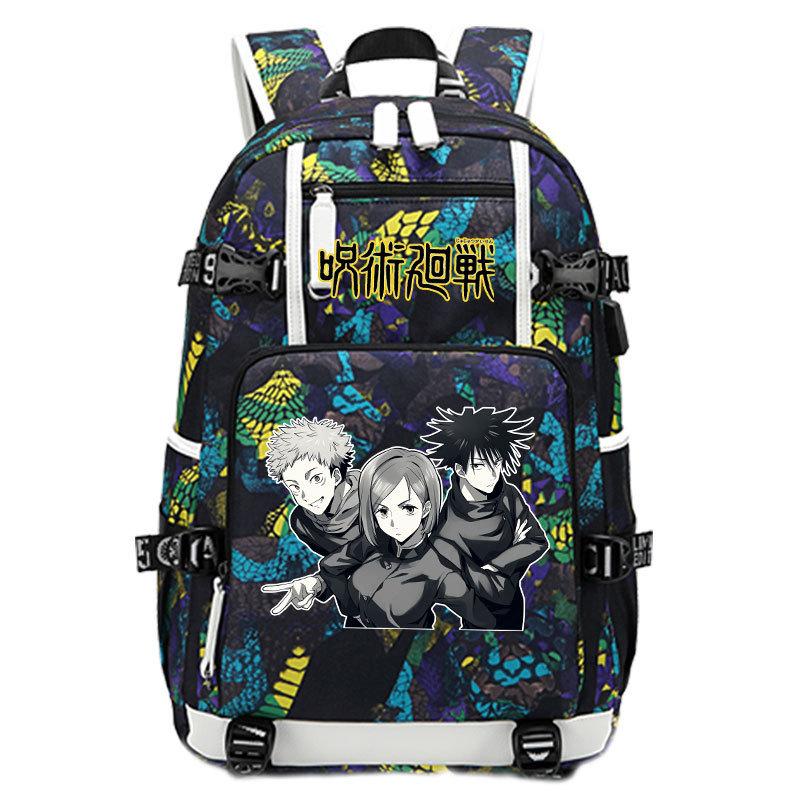 Сумка Аниме Периферия Пять Ушу Двумерный Рюкзак для Учеников Средней Школы и Учеников Начальной Школы Рюкзак Большой Вместимости