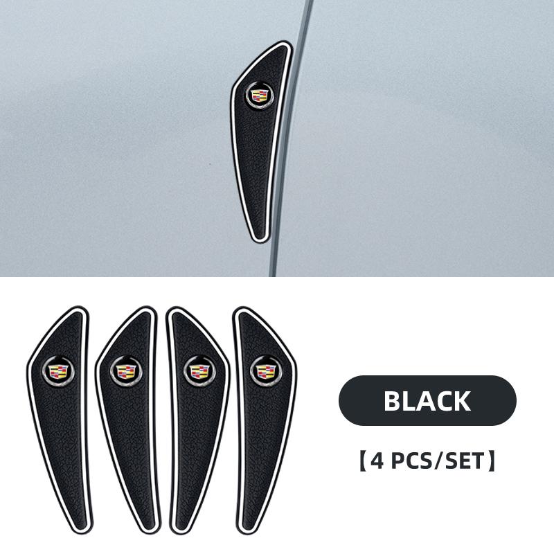 4pcs Car Logo Bumper Anti-Collision Strip for Cadillac Escalade CTS CT5 XT5 XTS XLR BLS SLS STS SRX Deville Auto Accessories